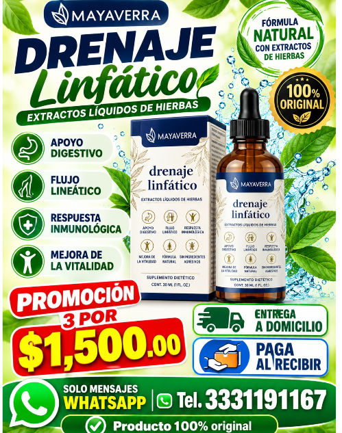 Promoción Drenaje Linfático 3 por $1,500