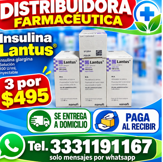 Promoción Lantus 3 por $495